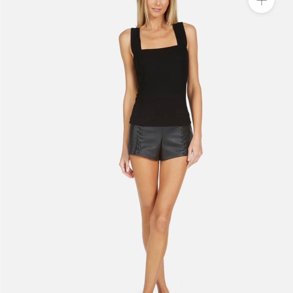Michael Lauren Marco black Fitted Tank